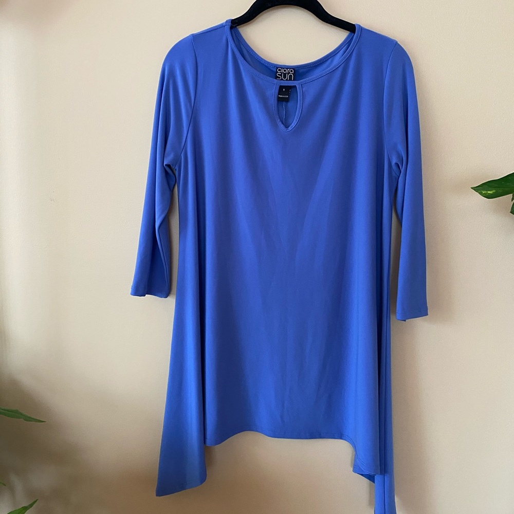 Blue tunic dress